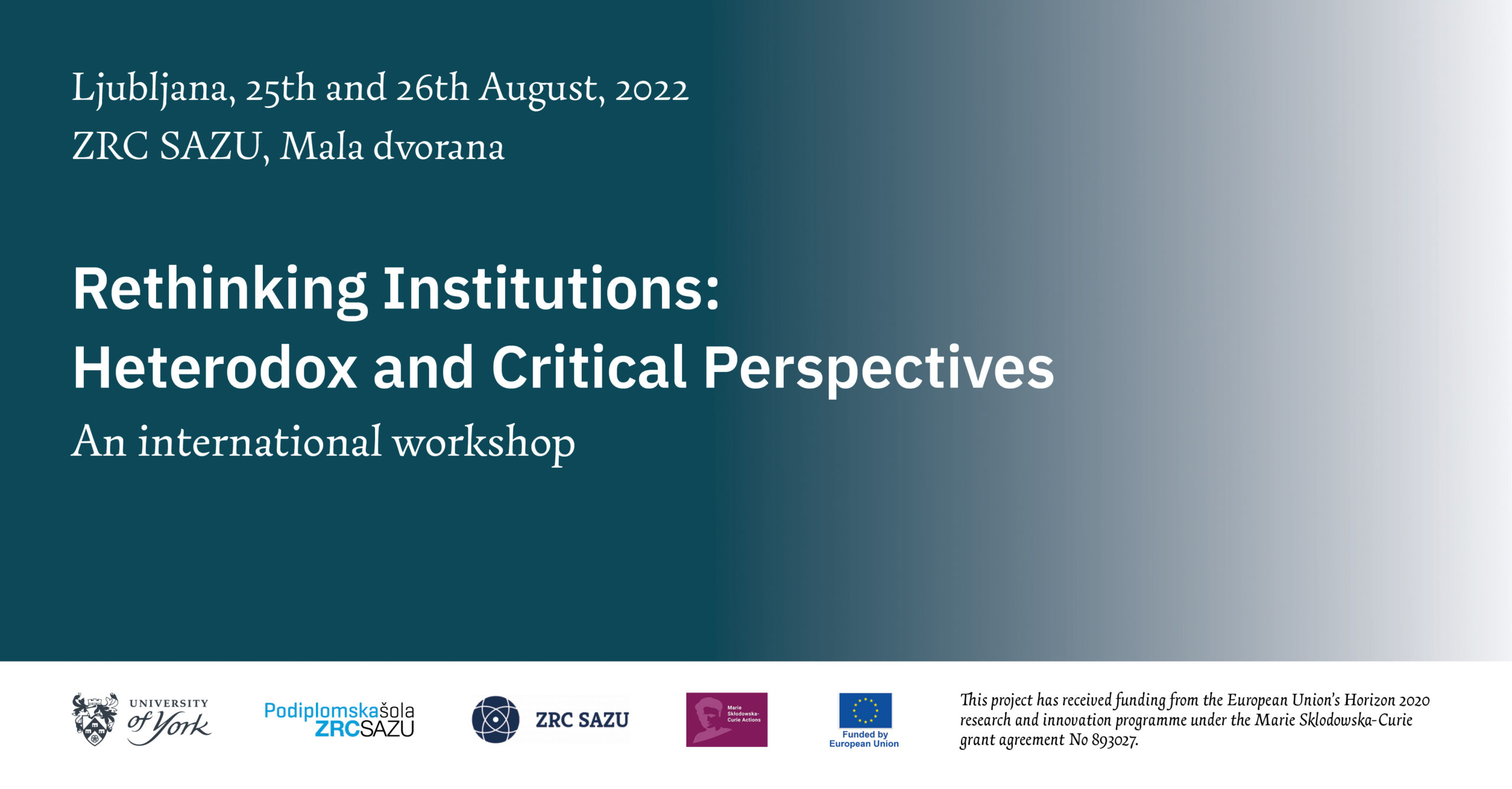 International workshop: Rethinking Institutions: Heterodox and Critical Perspectives